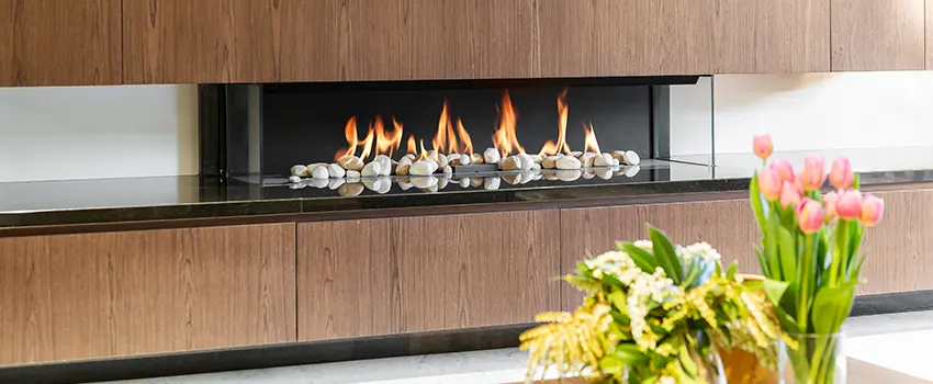 Double-height Fireplace Design Refurbishment in Santa Monica, California