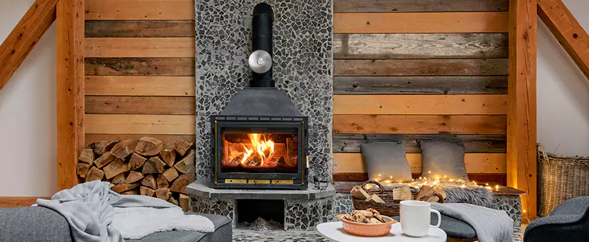 Thelin Hearth Products Direct Vent Gas Stove Fireplace Inspection in Santa Monica, California